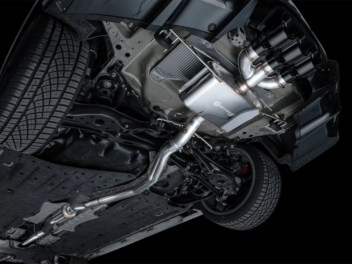 AWE Track Edition Exhaust for DE5 Integra Type-S - Triple Chrome Silver Tips product image