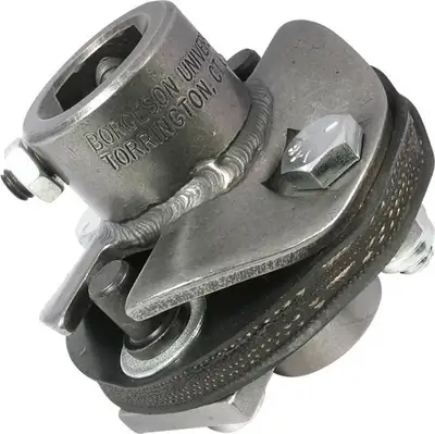 Borgeson Borgeson - OEM Style Rag Joint - P/N: 053152 - OEM Rag joint style flexible steering coupler. Fits 3/4 in.-30 Spline X 1 in. Double-D.