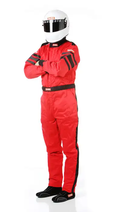 Racequip One Piece Multi Layer Racing Driver Fire Suit; Sfi 3.2a/ 5 ; Red Large