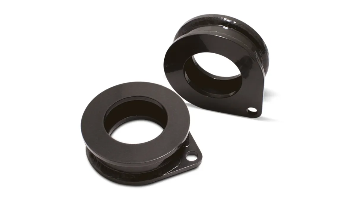Coil Spacer Rear Leveling Kit; 2 in.; Powdercoat Finish; Black; Steel; [AWSL]; product image