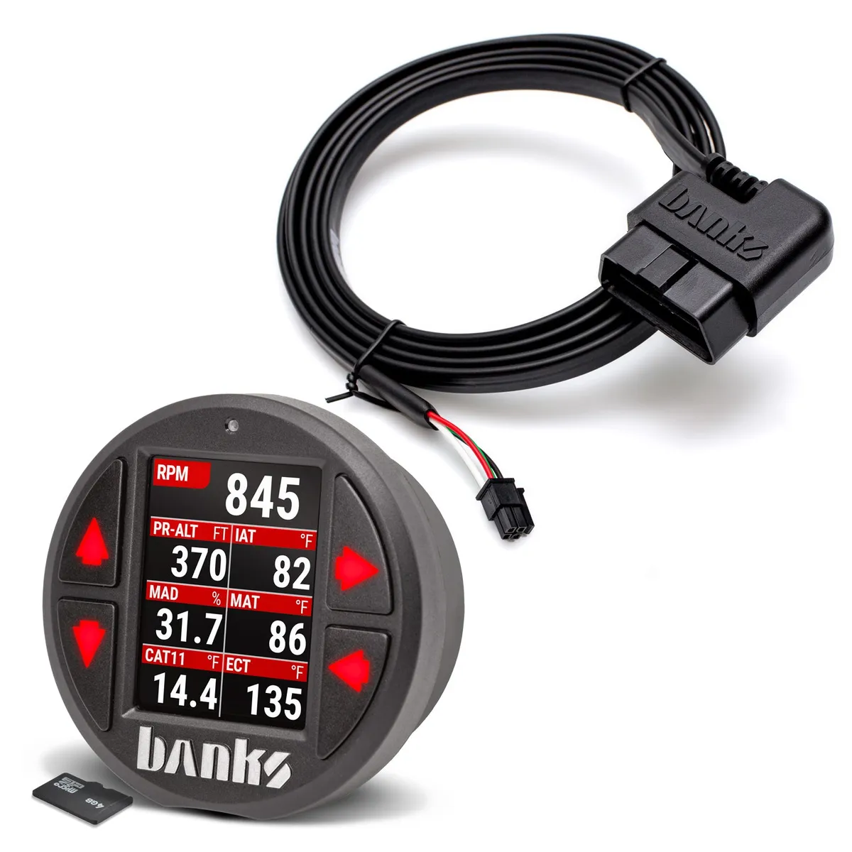 Banks Power Banks iDash Data Pro for use with OBDII CAN bus vehicles Stand-Alone Banks Power