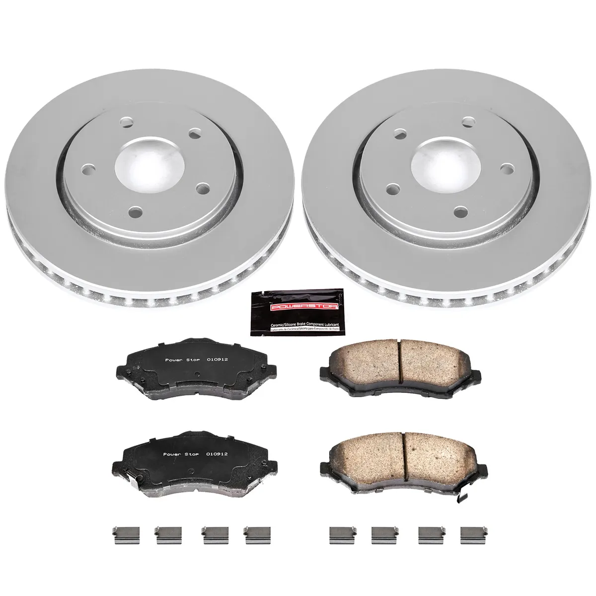 Z17 Geomet Coated Rotor Kit: Genuine Geomet Fully Coated Rotors; Ceramic Pads W/Hardware product image