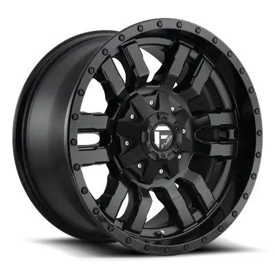 KMC Wheels Sledge 20x9 6x135.006x139.70 Matte Black Gloss Black Lip 1 mm