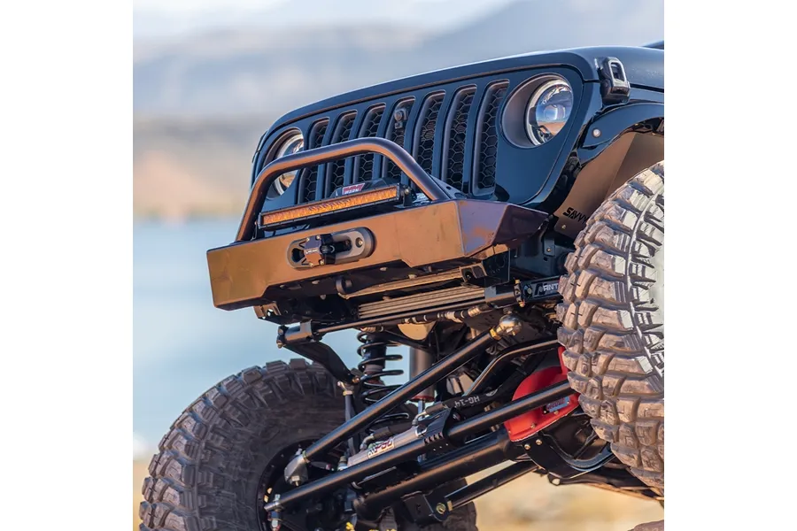 18c Wrangler/20c Gladiator Krawler Lite Front Bumper With Hoop Raw product image