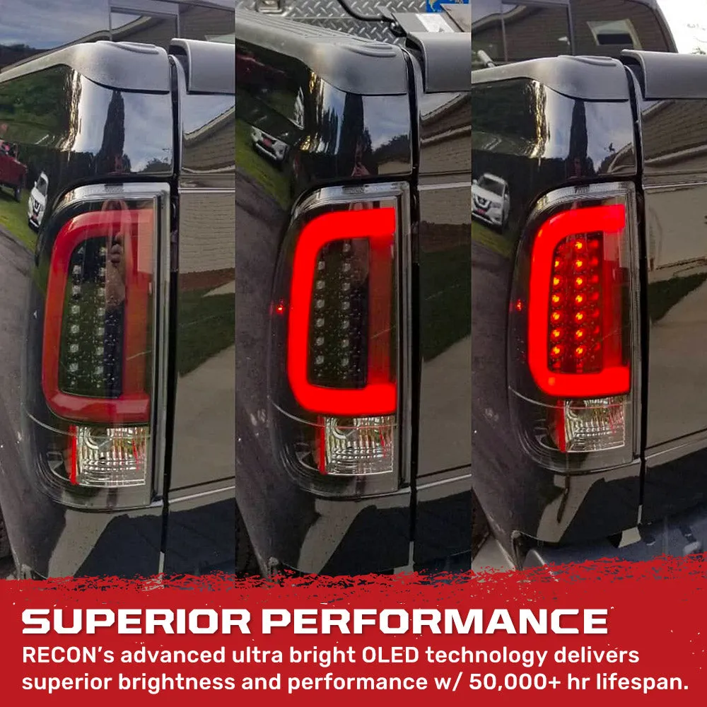 Ford Superduty F250HD350450550 99-07 and F150 97-03 Straight aka inchStyleinch Side OLED Tail Lights with Scanning OL product image