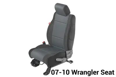Diver Down Wrangler JK Unlimited Seat Cover for 07 Jeep JK Unlimited Charcoal Neoprene Pair Diver Down