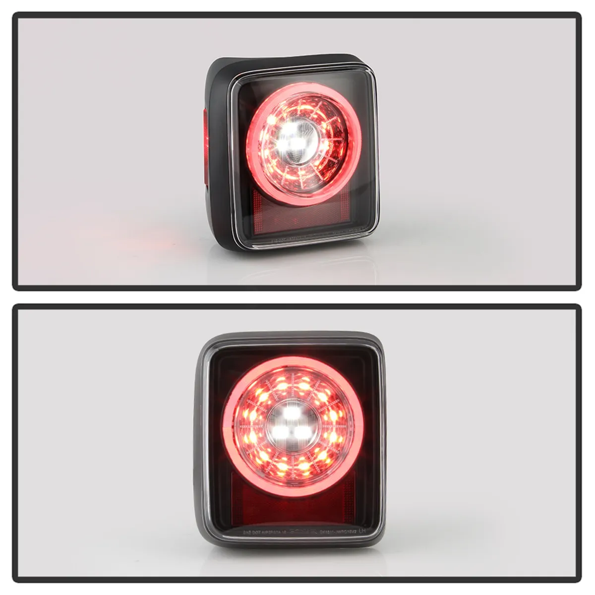 ( Spyder ) Jeep Wrangler 2019 - 2020 Full LED Tail Light - Sequential Turn Signal - Black product image