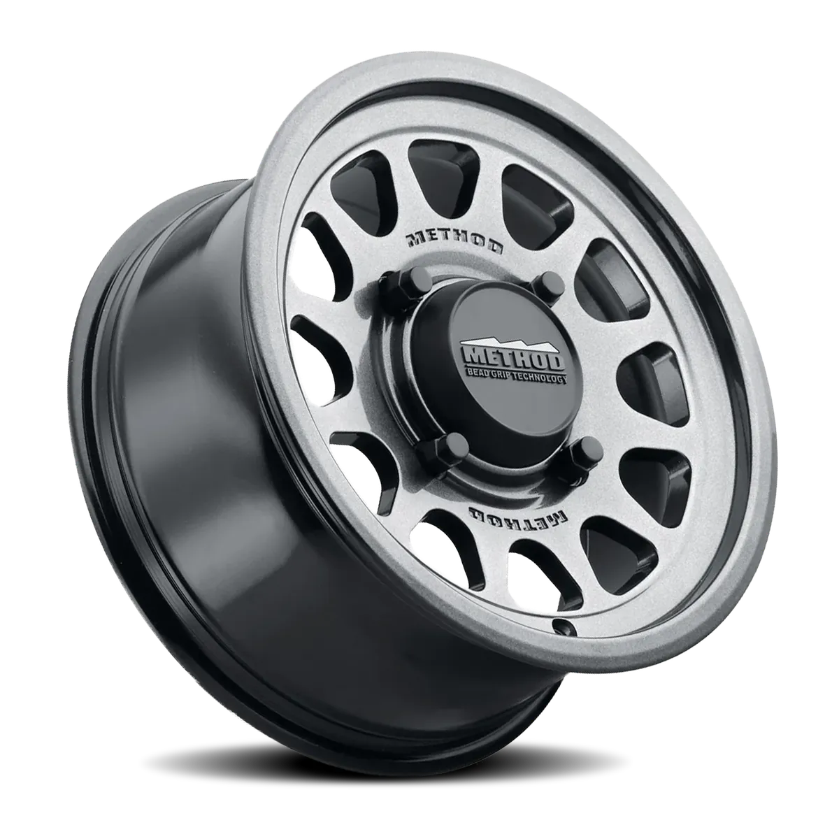 Method Race Wheels Aluminum Wheels 15x10 MR414 Bead Grip UTV Bolt Pattern 4 On 136 Offset 25 Lip Size 2.72 Graphite GY Method