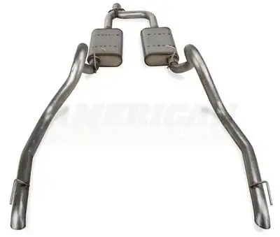 Pypes Performance exhaust 1998-2004 Mustang V6 Converter Back Exhaust System 409 Stainless Street Pro Mufflers Pypes Performance Exhaust