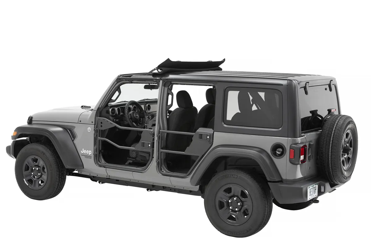 Element Doors Jeep '20-26 Gladiator '18-26 Wrangler JL 4-Door Rear Matte Black Bestop product image