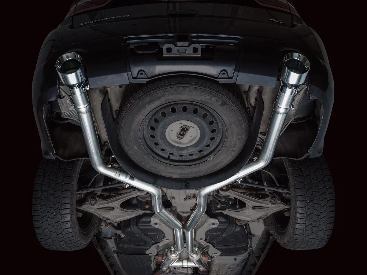 AWE Track Edition Exhaust for Dodge Durango 3.6 / 5.7 - Chrome Silver Tips product image