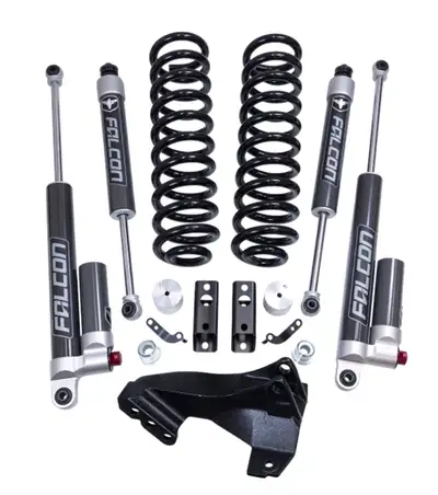 ReadyLift ReadyLIFT 2.5 Coil Spring Front Lift Kit with Falcon 2.1 Monotube Front and Rear Shocks and Front Track Bar Bracket - 46-20254