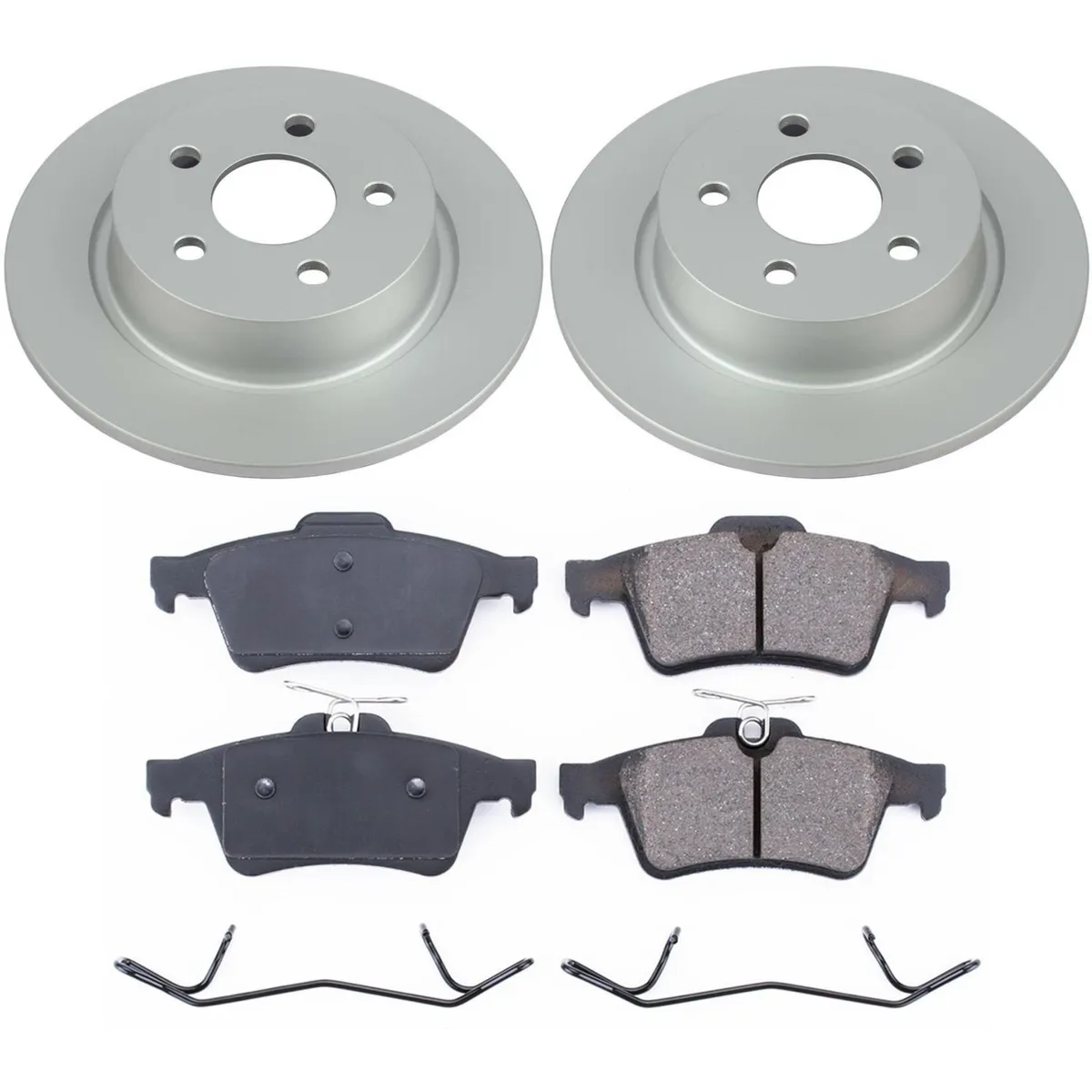 Z17 Geomet Coated Rotor Kit: Genuine Geomet Fully Coated Rotors; Ceramic Pads W/Hardware product image