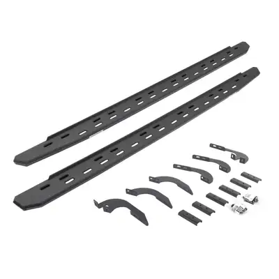 Go Rhino Go Rhino 69642987ST - RB30 Slim Line Running Boards with Mounting Bracket Kit - Protective Bedliner Coating