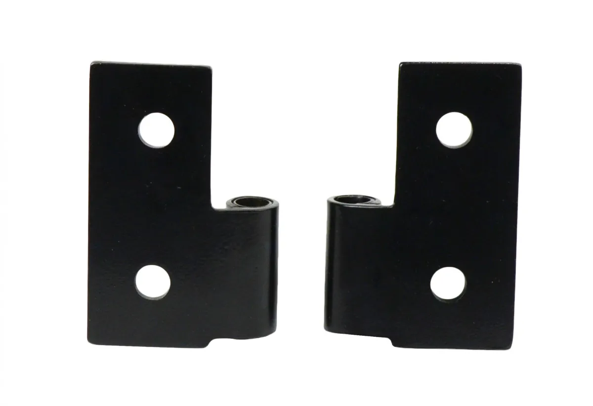 JEEP CJ/YJ/TJ Lower Door Hinge Pair 76-06 CJ and Wrangler YJ/TJ Powdercoat Black Kentrol product image