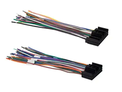 Metra Electronics OEM Radio Harness; Plugs Into Car OEM Radio; Power 4-Speakers; 7 in. Long; Fully Terminated 24-Pin And 26-Pin;