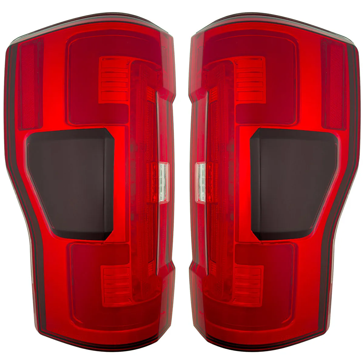 Ford Superduty F250 350 450 550 20-22 Replaces OEM LED Style Tail Lights With Blis Blind Spot Warning System Oled Tail Lights - Red Lens product image