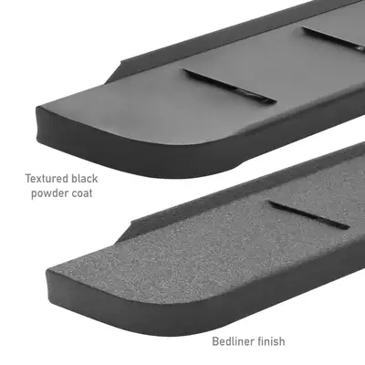 Go Rhino Go Rhino - 6345056820T - RB10 Running Boards With Mounting Brackets & 1 Pair of Drop Steps Kit - Protective Bedliner Coating