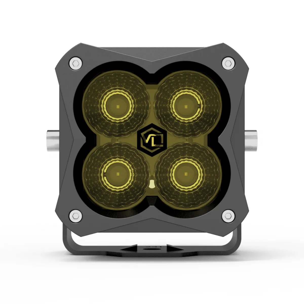 FNG 3 RR Intense 3 Inch Backlit Flood Light Pod Yellow Single Vivid Lumen product image