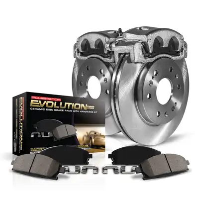 PowerStop Z17 Direct Replacement Kit: Rotors; Ceramic Pads; Calipers