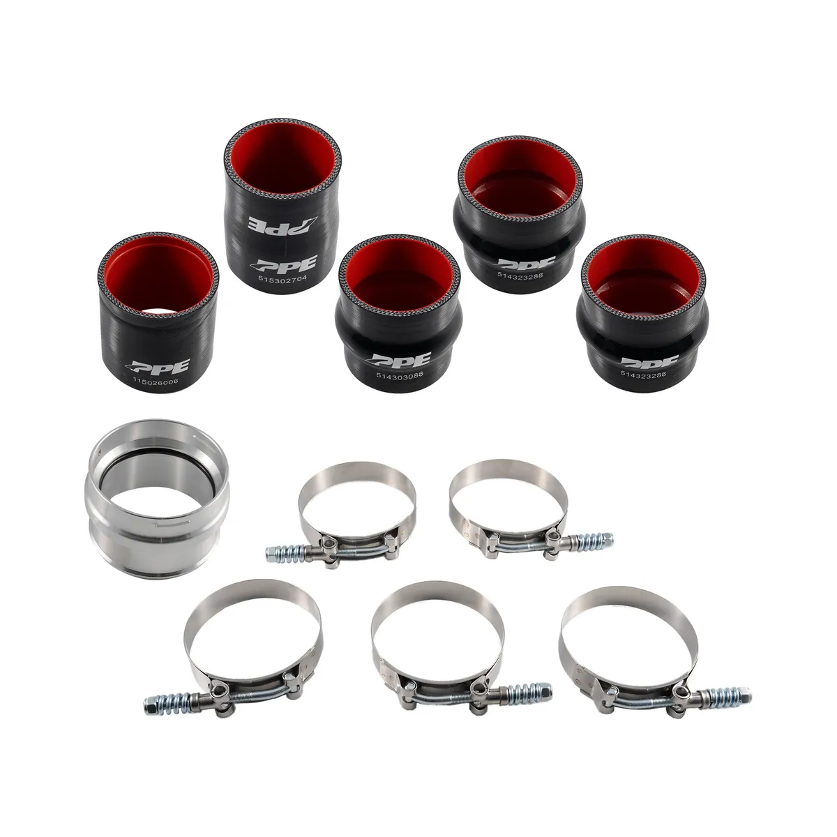 Charge Air Pipe Kit - GM 6.6L Duramax L5P 2017-2019 - Brushed Pacific Performance Engineering product image