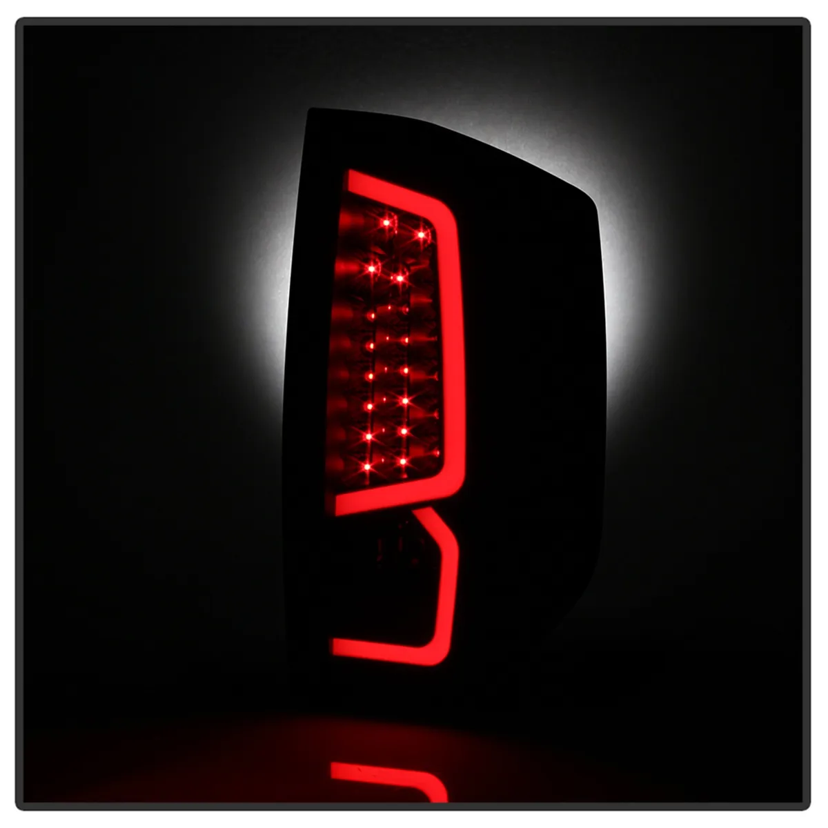 XTune Light Bar LED Tail Lights; Black Smoked; product image