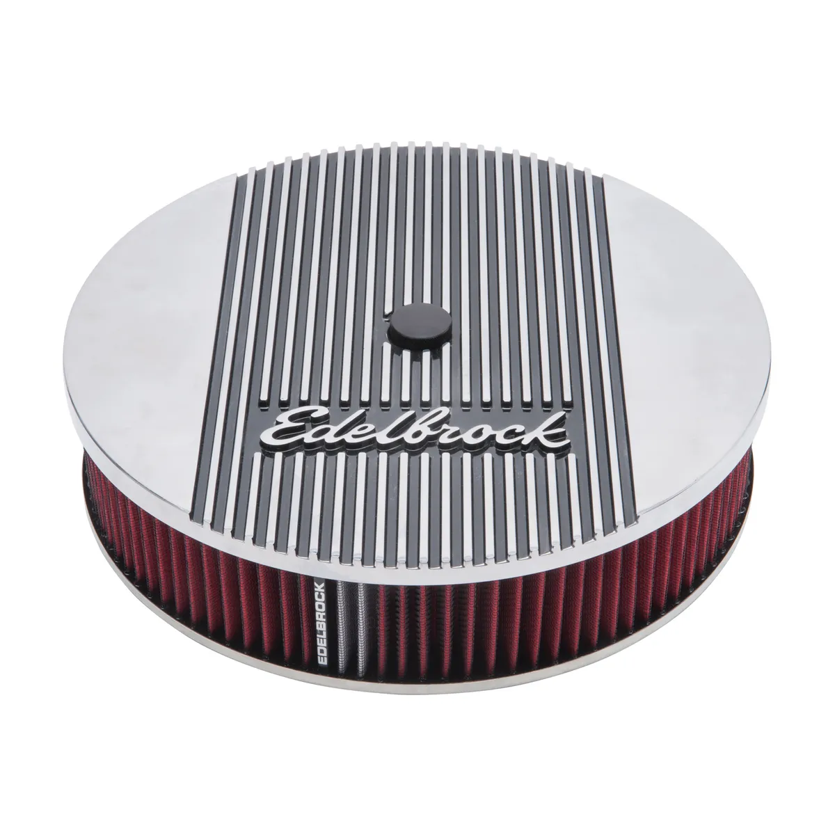 Edelbrock 4268 Elite 2 Series Polished 14 Round Air Cleaner - 3 Pro-Flo Element product image