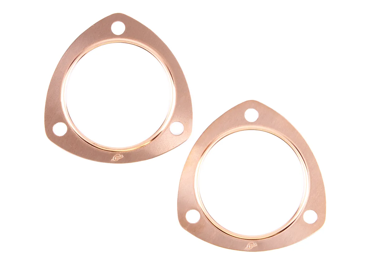 Exhaust Header Collector Gasket Set .060 Copper 3.0 Diameter Port 3.875 Bolt Circle Set product image