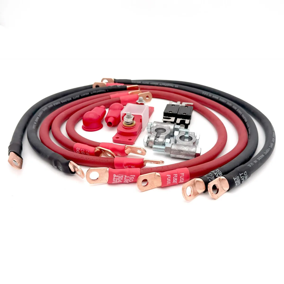 1997-1999 Jeep Wrangler TJ / LJ Battery Cable Kit 4.0 Liter 2 Gauge Battery Cable Big7Kits product image