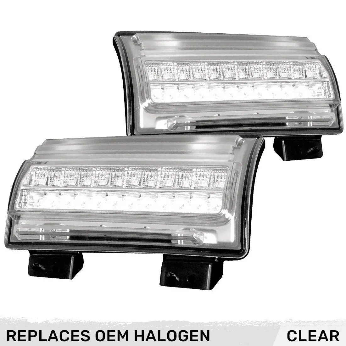 Jeep Wrangler JL 18-25 Ultra Bright White DRL Oled Amber Scanning Switchback Turn Signals Fender Lights (Replaces OEM Halogen) - Multiple Lens product image