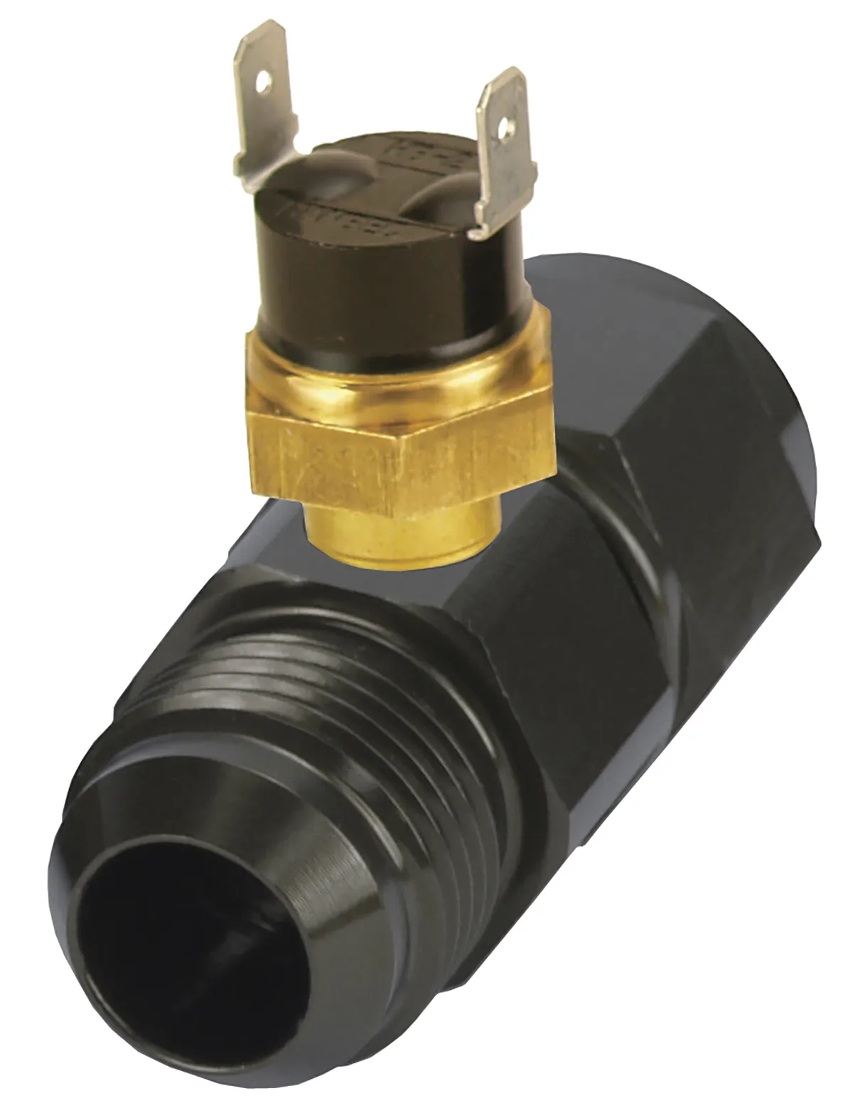 Derale 35022 Premium In-Line Fan Control Thermostat 180°, -10AN x -10AN product image