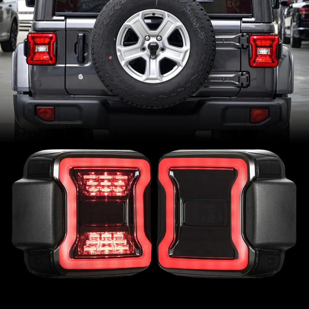 American Modified Amjpca03301 LED Tail Lights - Smoked Lens product image