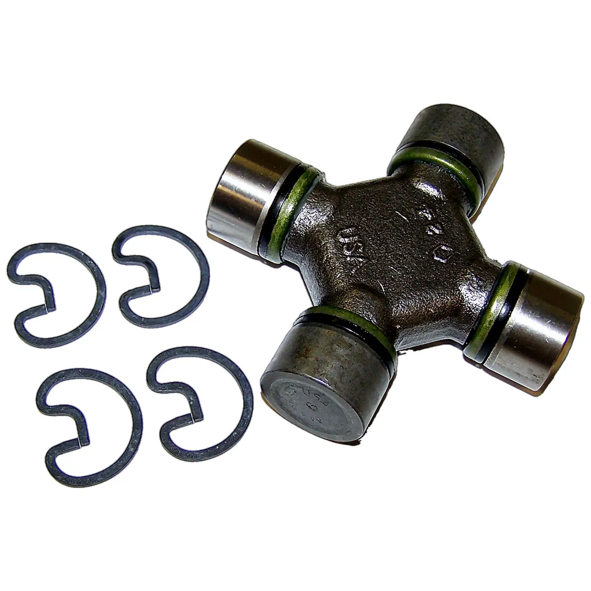 Universal Joint 1994-1995 YJ Wrangler 1997-2001 XJ Cherokee w/ 4WD w/ 2.5L Turbo Diesel Engine w/ Manual Transmission, Rear Drive Shaft, Front Joint;1999-2003 WJ Grand Cherokee w/ 4.7L Engine w/ NP242 Transfer Case (Rear Drive Shaft, Front Joint); 2000 product image