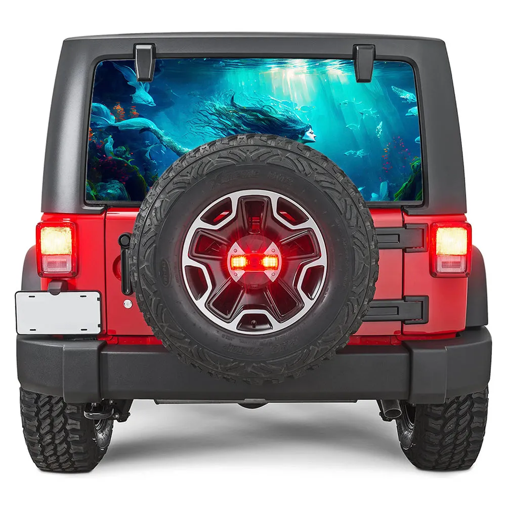 Mermaid Dive Rear Window Decal product image