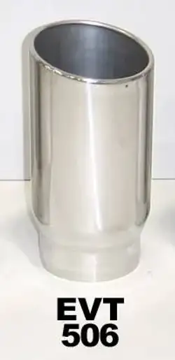 Pypes Performance exhaust Exhaust Tail Pipe Tip 5 in ID x 6 in OD x 12 in L Bolt On Hardware Not Incl Polished 304 Stainless Steel Pypes Exhaust