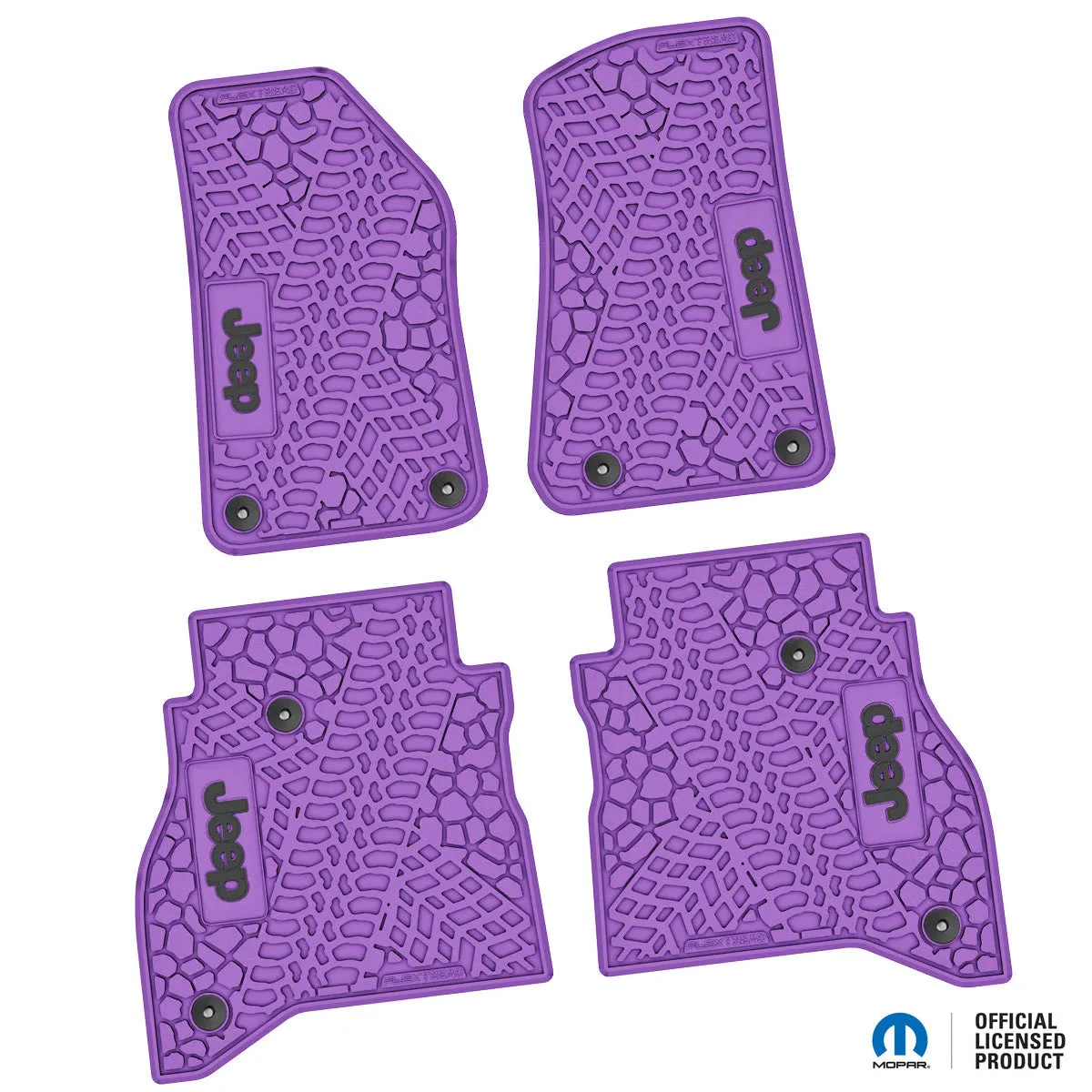 20-24 Jeep Gladiator Front and RearTire Tread/Scorched Earth Scene w/ JEEP Insert - Black w/ Silver Insert product image