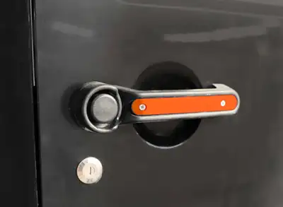 Steinjager Doors 2007-2018 Handle Accents 4 Doors Plus Tailgate Fluorescent Orange