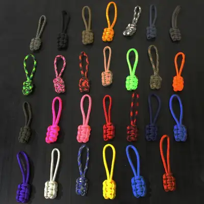 Bartact Paracord Zipper Pull Orange Camo Set Of 5 Bartact
