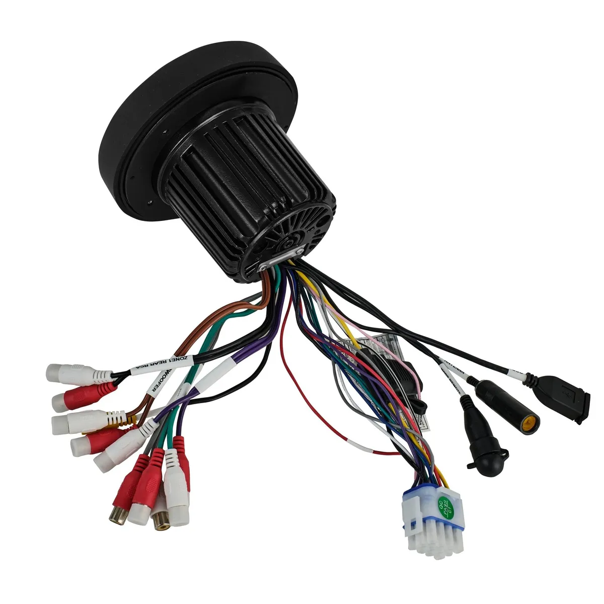 2 .75” | Lcd Screen | 1 Zone | 4 Volts Output | bt | Rds | 4 x 40 Watts | Silicone Cover 2 Zones Marine And Powersports Headunit product image