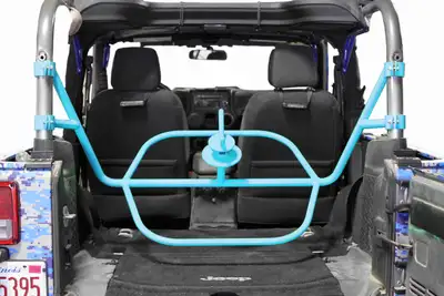 Steinjager Steinjäger Wheels and Tires Wrangler JK 2007-2018 Tire Carrier Internal, for 2 Door Models Playboy Blue