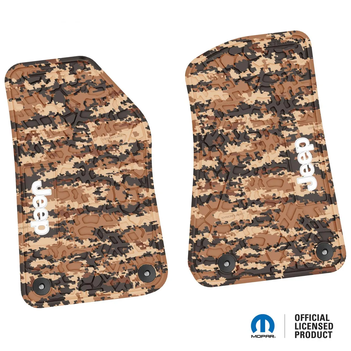 18-24 Jeep JL 2 Dr/Gladiator Front -Tire Tread/Scorched Earth Scene w/ JEEP Insert - Black product image