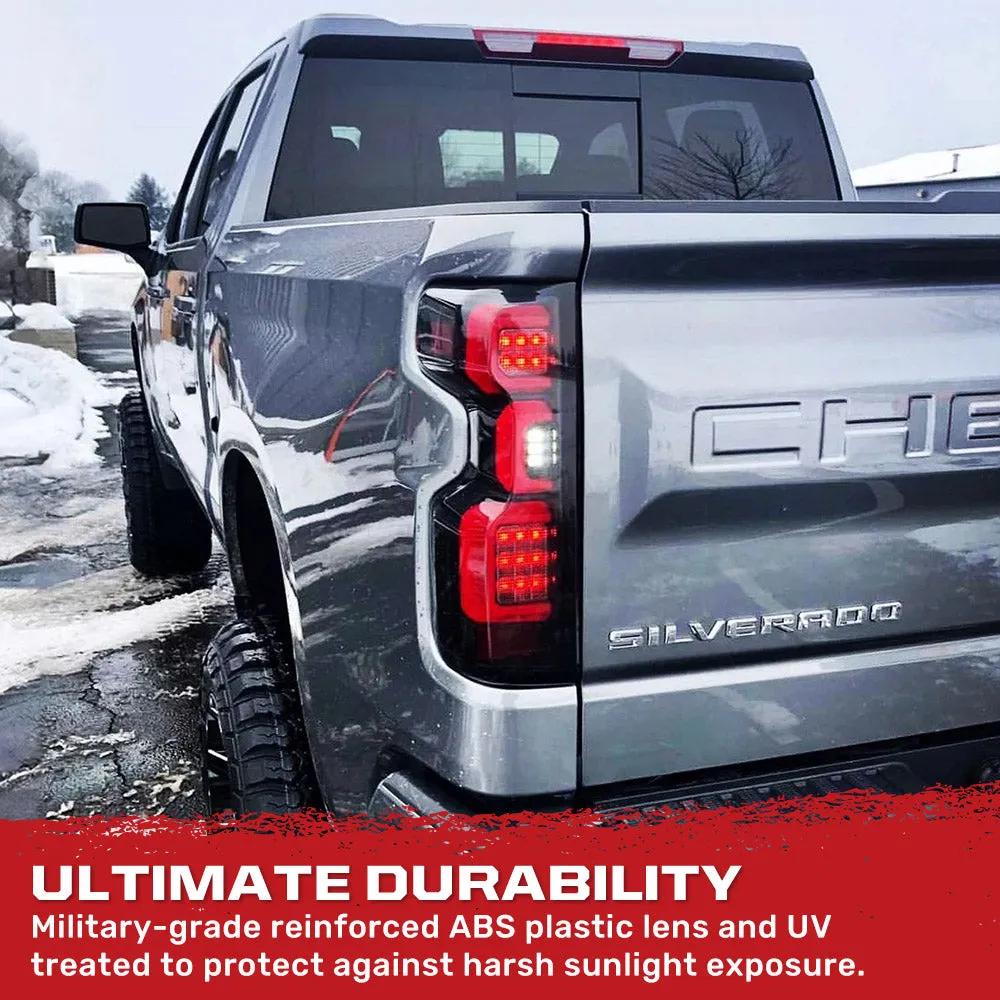Chevy Silverado 2500/3500 20-23 Ultra Bright OLED Tail Lights (Replaces Factory/OEM Halogen Tail Lights Only) - Multiple Lens product image