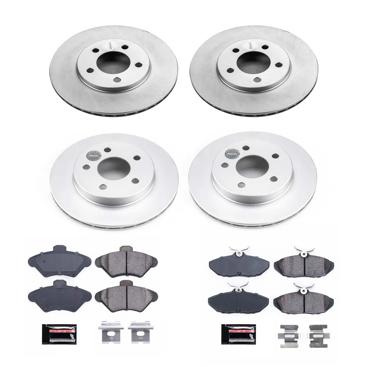 Z17 Geomet Coated Rotor Kit: Genuine Geomet Fully Coated Rotors; Ceramic Pads W/Hardware product image