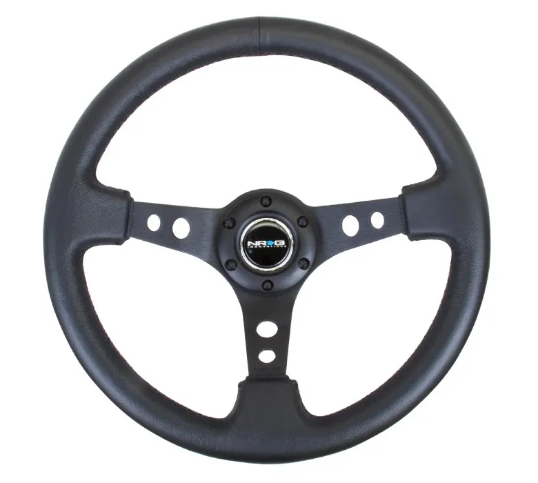 Steering Wheel 350mm 3in Dish Black Leather product image