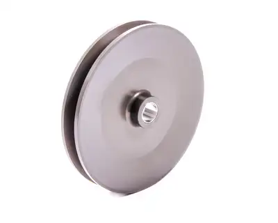 Power Master V-Belt Pulley; Billet Aluminum; Deep Groove; 5.25 in. Dia.;