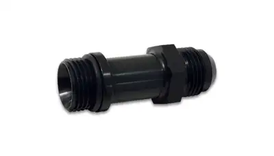 Vibrant Performance Male Extension Adapter Fitting; -12AN; -12AN ORB; 2.5 in. Adapter Length; 6061 Aluminum; Black Anodized;