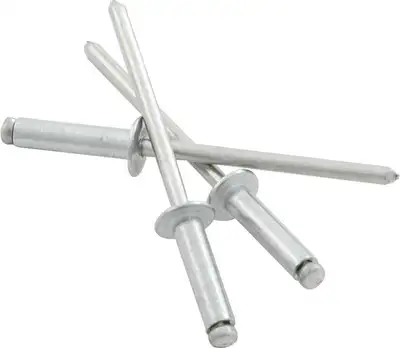 Allstar Performance 1/8in Alum Rivet Silver 25Pk 5/16in-3/8in