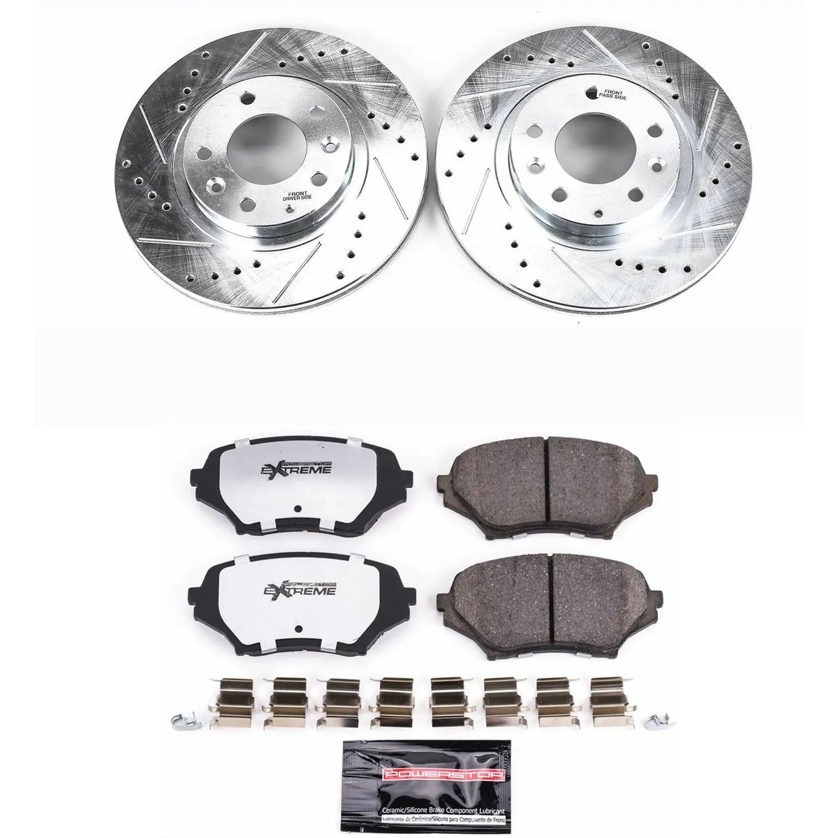 Z26 Street Warrior Upgrade Kit: Drilled/Slotted Rotors; Carbon-Fiber Ceramic Pads W/Hardware product image