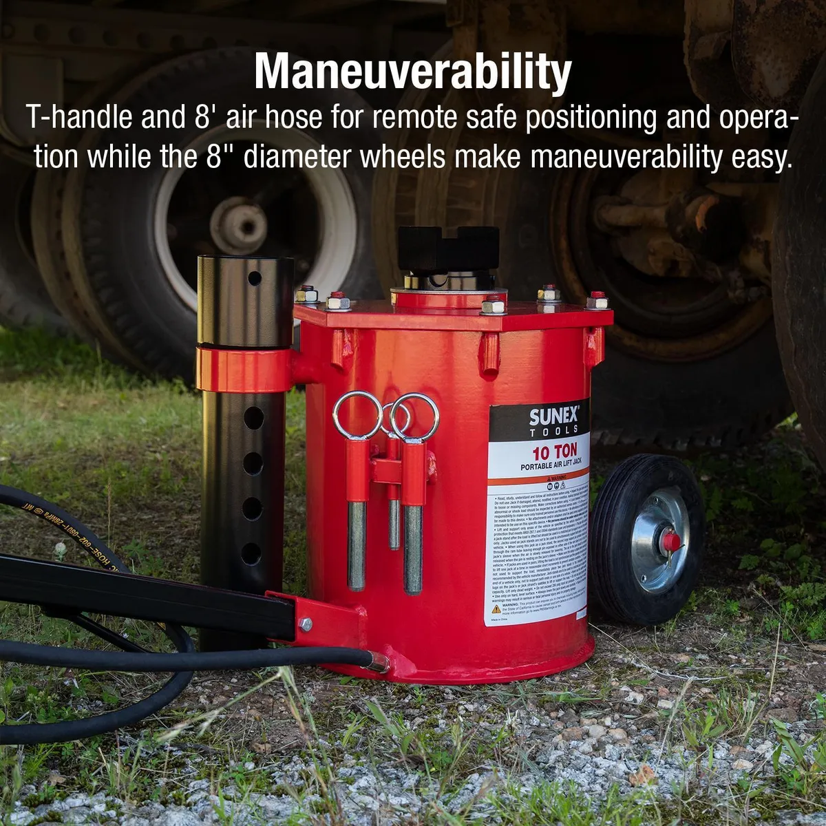 Sunex 10 Ton Portable Air Lift Jack Box1