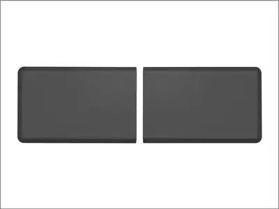 Weathertech Comfort Mat Connect; Black; End Mat; 24 X 36 in.; Stone; Set of 2;